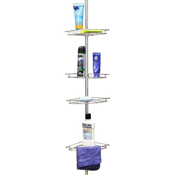 Home Basics 4 Tier Corner Shower Shelf SC10120